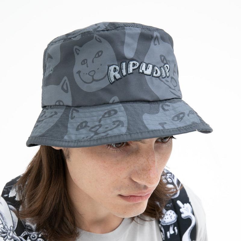 Ripndip Many Faces Bucket Hats Grey | CA ZG2071