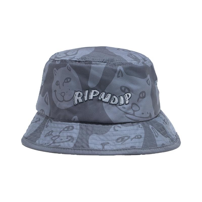 Ripndip Many Faces Bucket Hats Grey | CA ZG2071