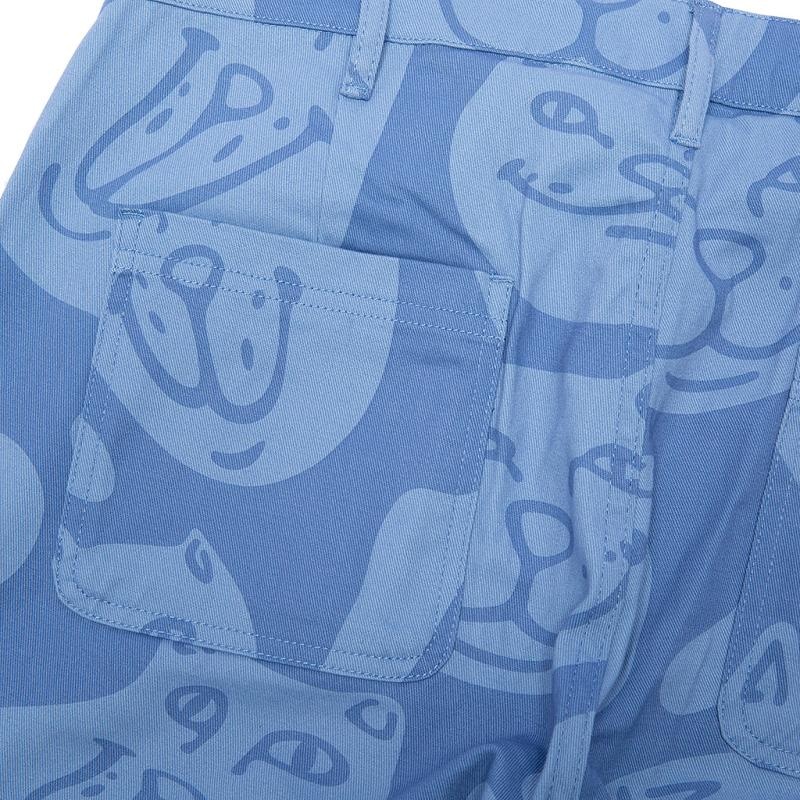 Ripndip Many Faces Cotton Twill Pants Blue | CA DN2417