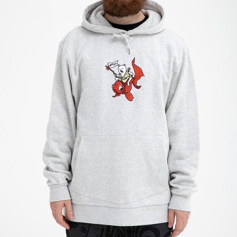 Ripndip Master Nermal San Hoodie Grey | CA YU2606