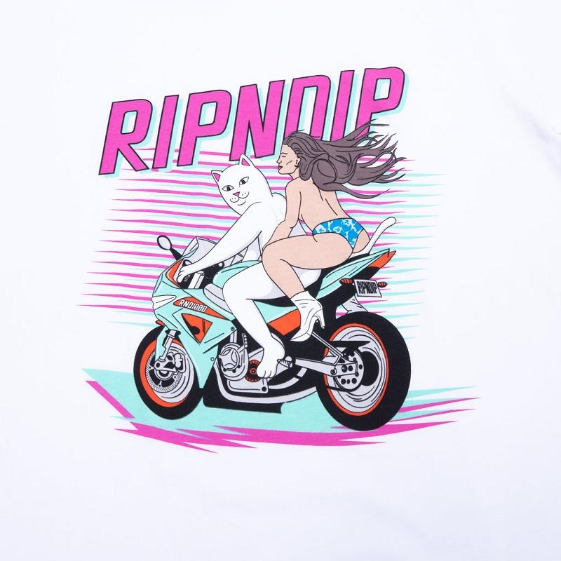 Ripndip Miami Vice Shirts White | CA SO2366