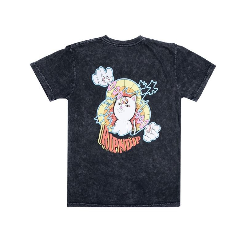 Ripndip Mind Control Shirts Black Wash | CA NB2310