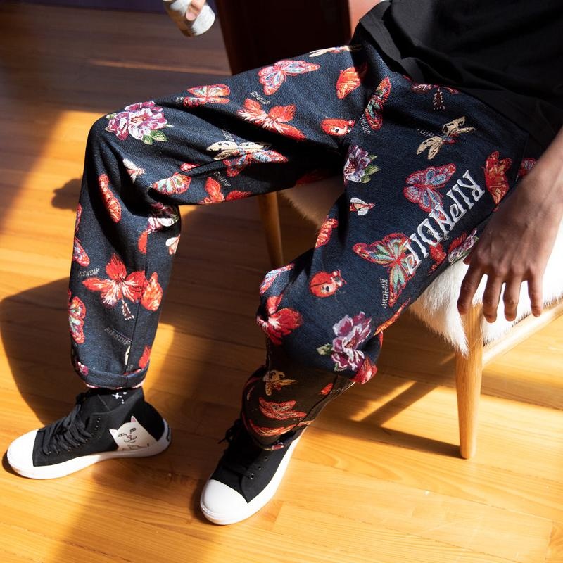 Ripndip Monarch Butterfly Pants Black | CA HK2414