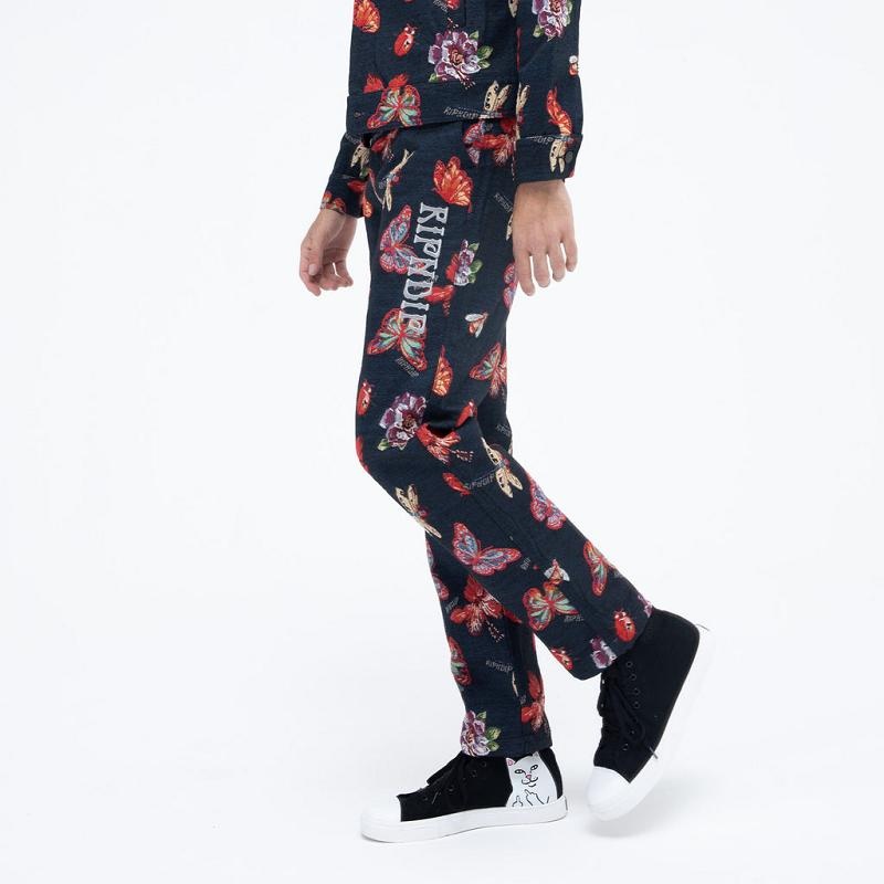 Ripndip Monarch Butterfly Pants Black | CA HK2414