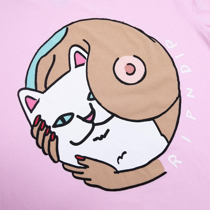 Ripndip Must Be Nice Boobies Shirts Pink | CA YU2291