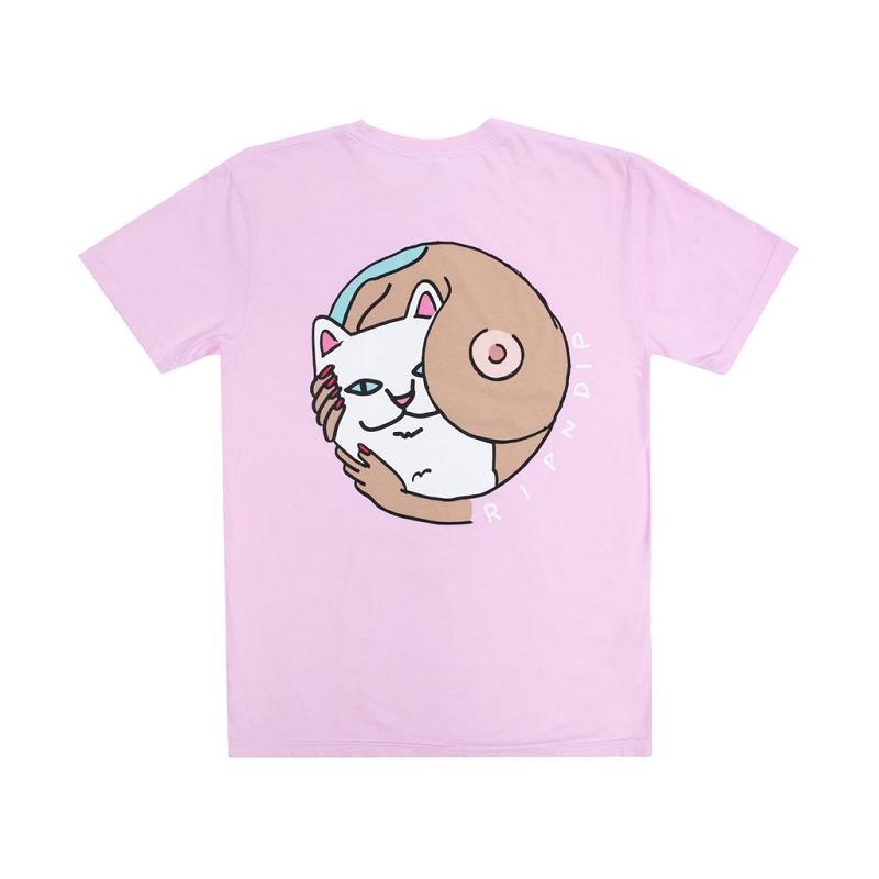 Ripndip Must Be Nice Boobies Shirts Pink | CA YU2291