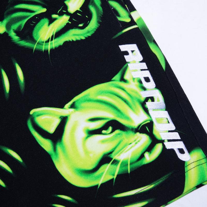 Ripndip Neon Cat Sweat Shorts Black | CA EX2210