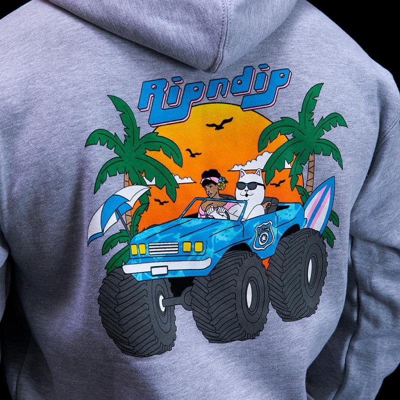 Ripndip Nerm Cruiser Hoodie Grey | CA JJ2569