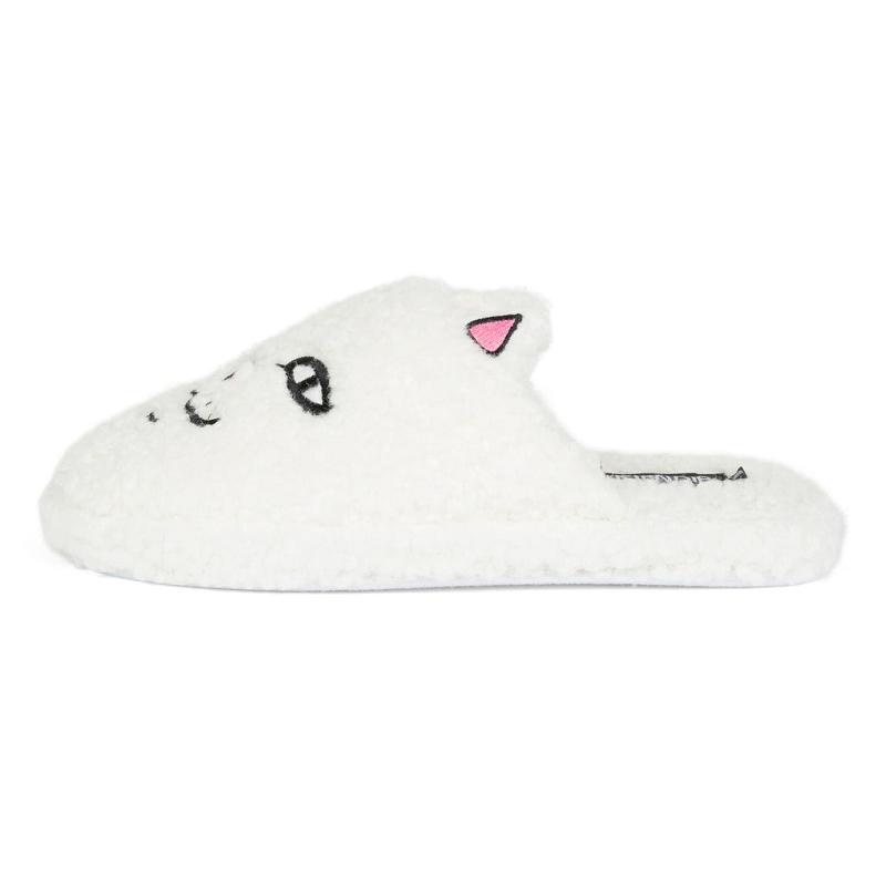 Ripndip Nerm Face Fuzzy House Shoes White | CA SO2037