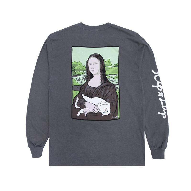 Ripndip Nermal Lisa Long Sleeve Grey | CA ZG2436