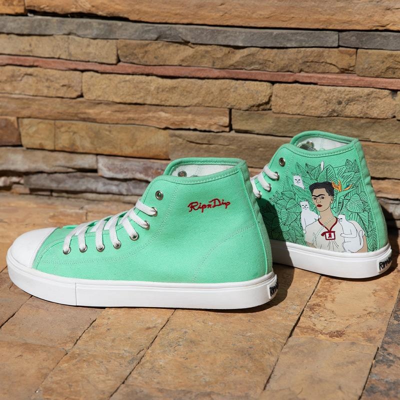 Ripndip Nermal Portrait High Tops High Tops Mint | CA ZG2045