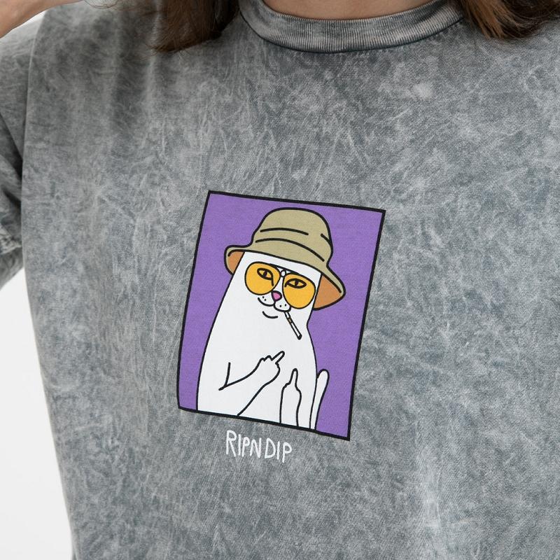 Ripndip Nermal S Thompson Shirts Grey Wash | CA BC2257