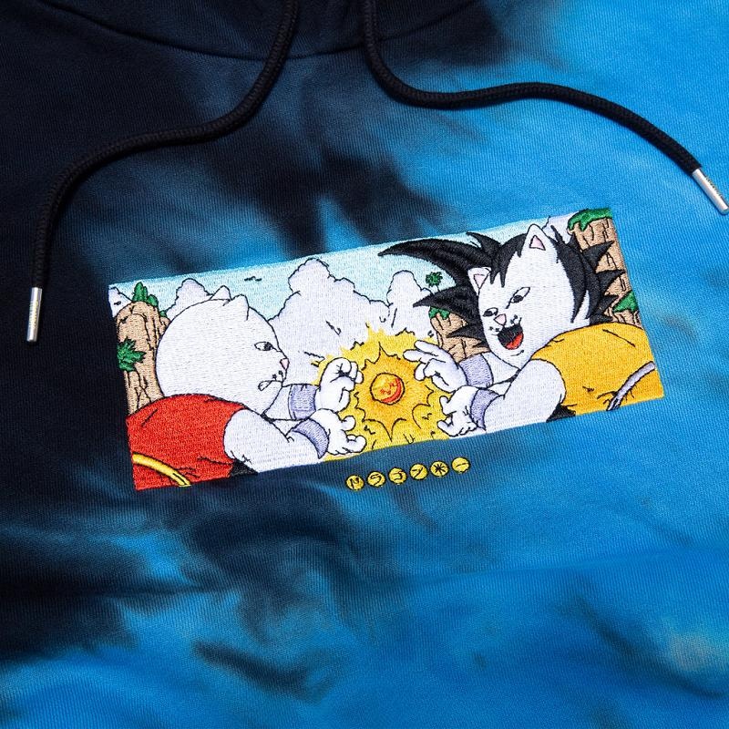 Ripndip Nermku Battle Hoodie Black / Blue | CA UT2605