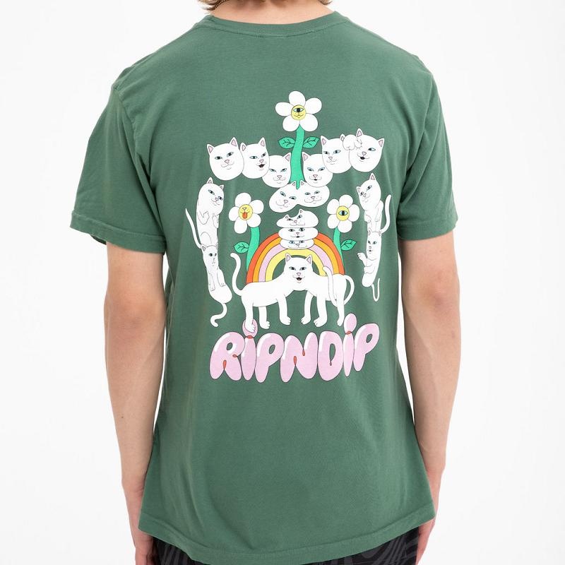 Ripndip Nerms Of A Feather Pocket Shirts Olive | CA AP2367