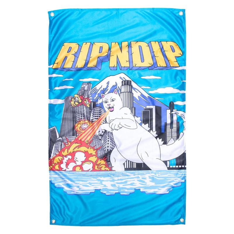 Ripndip Nermzilla Wall Banner Accessories Blue | CA QZ2895