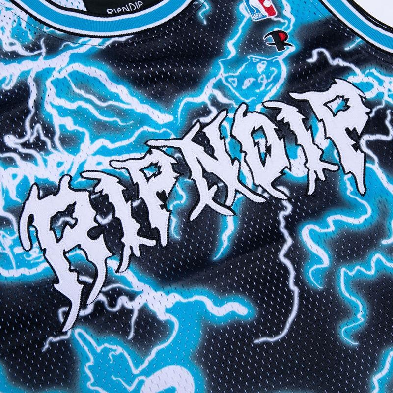 Ripndip Nikola Basketball Jersey Black / Blue | CA SO2470