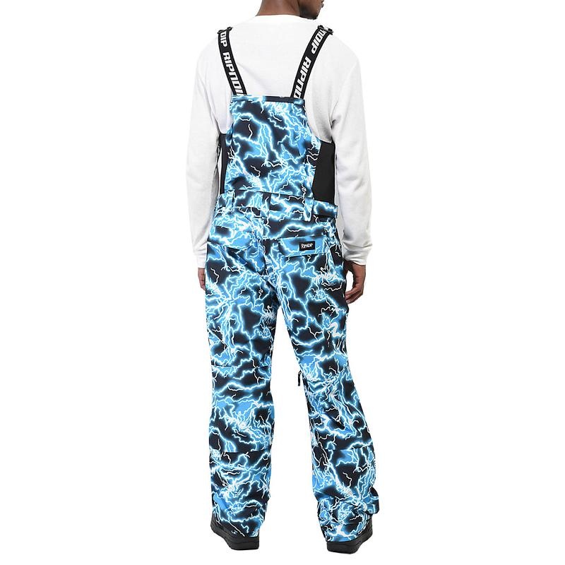 Ripndip Nikola Snowboard Bib Pants Black / Blue | CA ZG2384