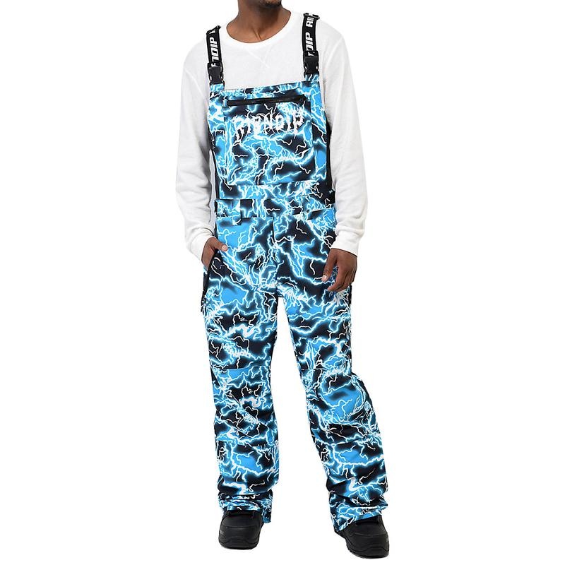 Ripndip Nikola Snowboard Bib Pants Black / Blue | CA ZG2384