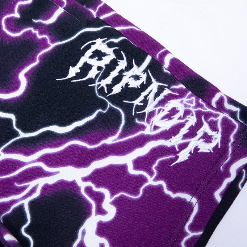 Ripndip Nikola Sweat Shorts Black / Purple | CA WY2209