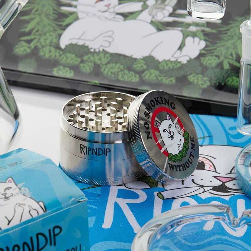 Ripndip No Smoking Grinder Accessories Silver | CA JJ2905