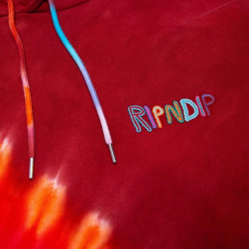 Ripndip OG Prisma Embroidered Hoodie Red | CA LH2619