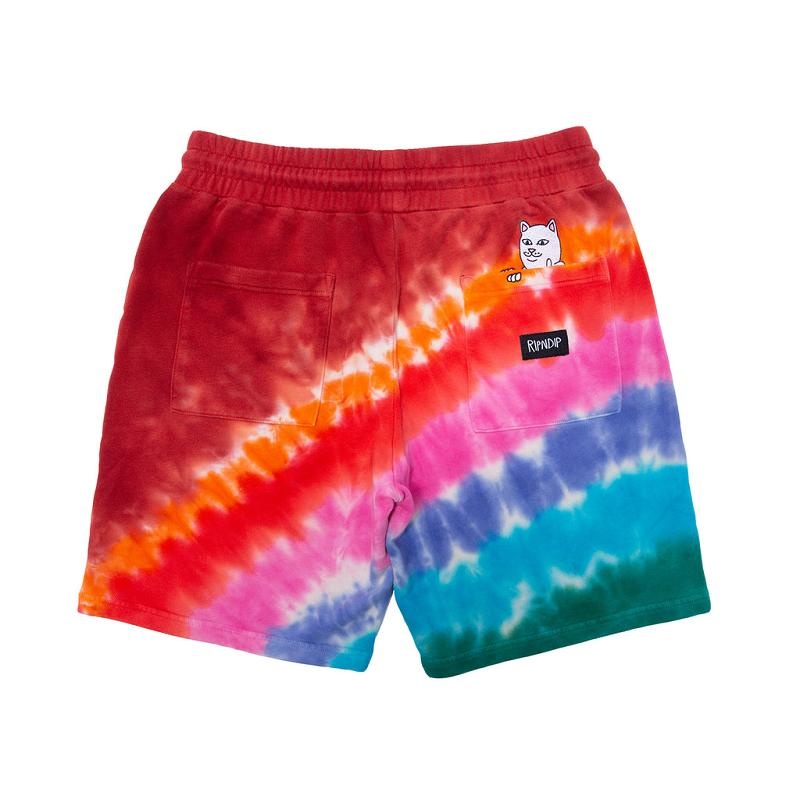 Ripndip OG Prisma Embroidered Sweat Shorts Red | CA BC2205