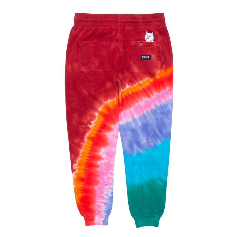 Ripndip OG Prisma Embroidered Sweatpants Red | CA EX2132