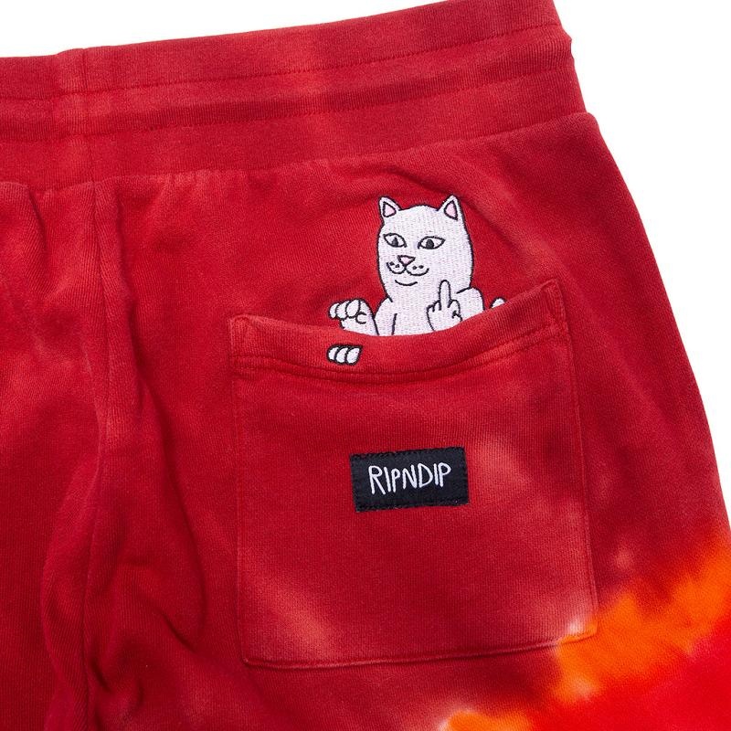 Ripndip OG Prisma Embroidered Sweatpants Red | CA EX2132