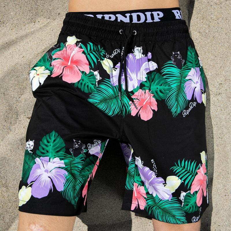 Ripndip Pablo Swim Shorts Black | CA YU2213