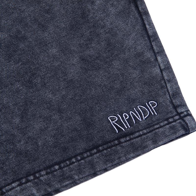 Ripndip Peek A Nermal Sweat Shorts Black Wash | CA MA2207