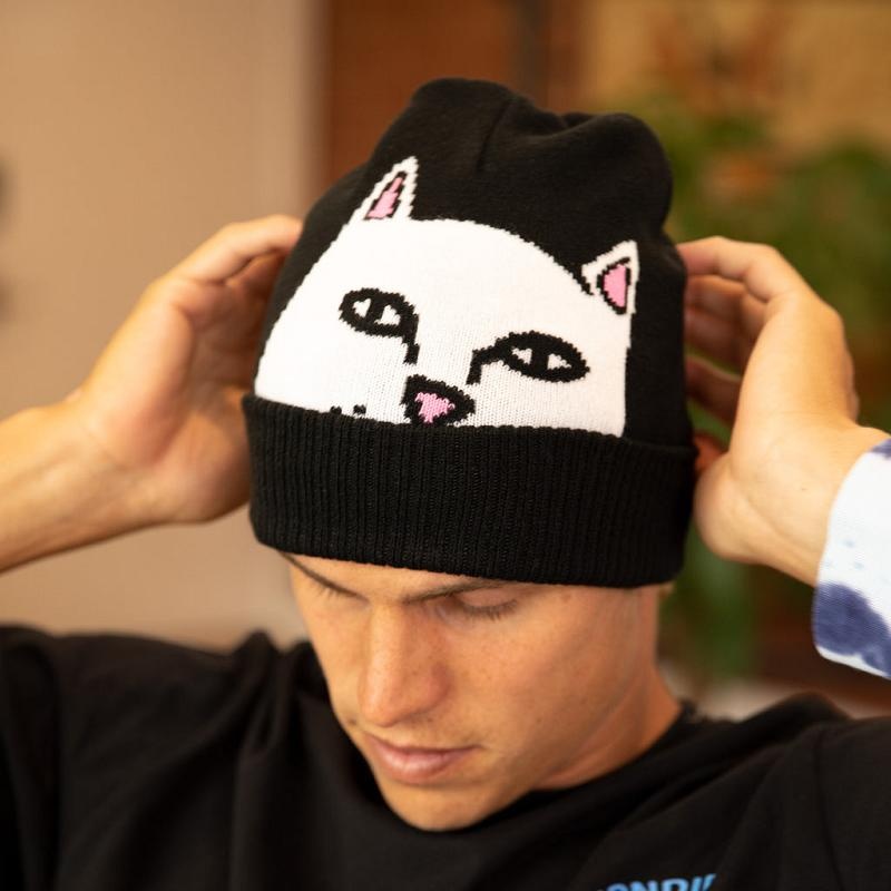 Ripndip Peeking Nermal Beanie Black | CA NB2102