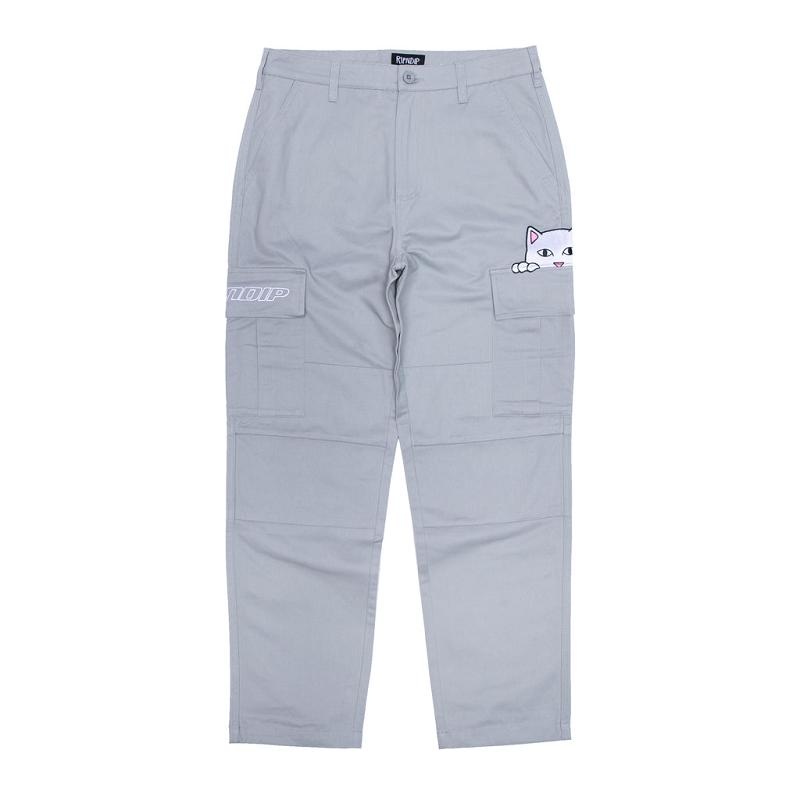 Ripndip Peeking Nermal Cargo Pants Grey | CA OR2395