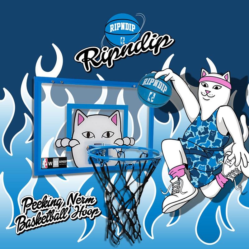 Ripndip Peeking Nermal Hanging Basketball Set Accessories Blue | CA VD2757