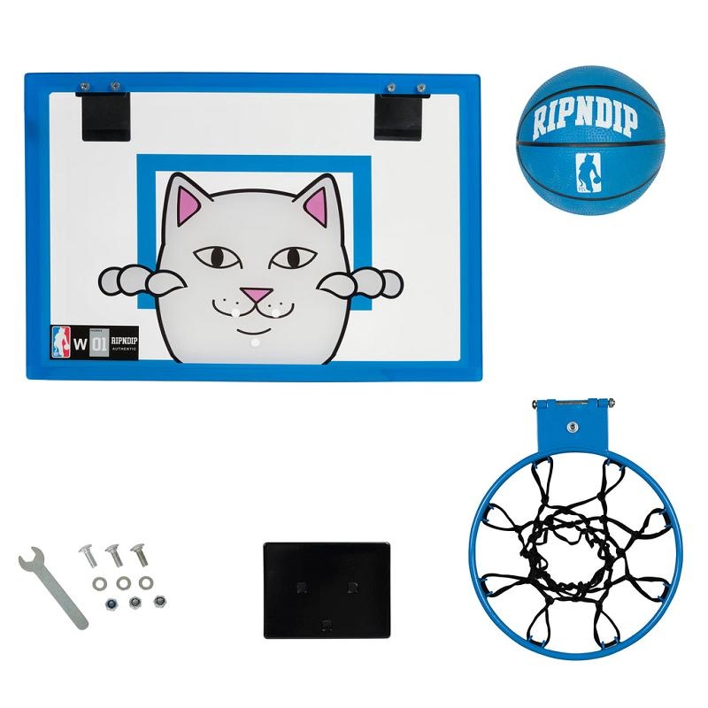 Ripndip Peeking Nermal Hanging Basketball Set Accessories Blue | CA VD2757