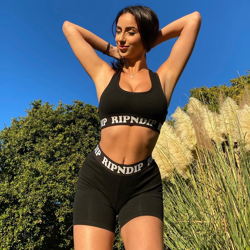 Ripndip Peeking Nermal Sports Bra Black | CA IS2111