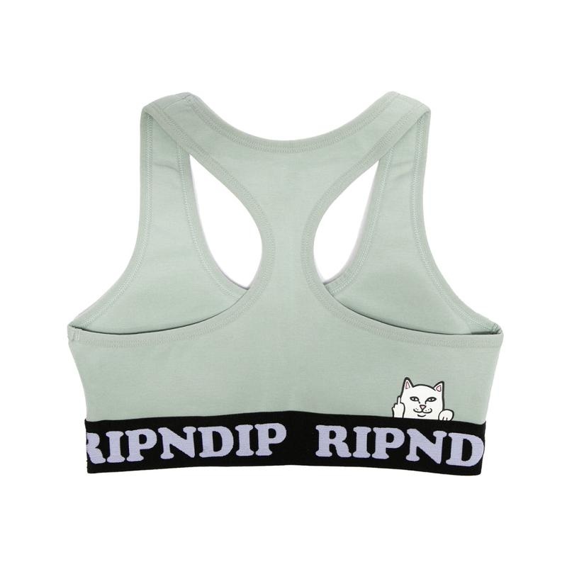 Ripndip Peeking Nermal Sports Bra Green | CA OR2112