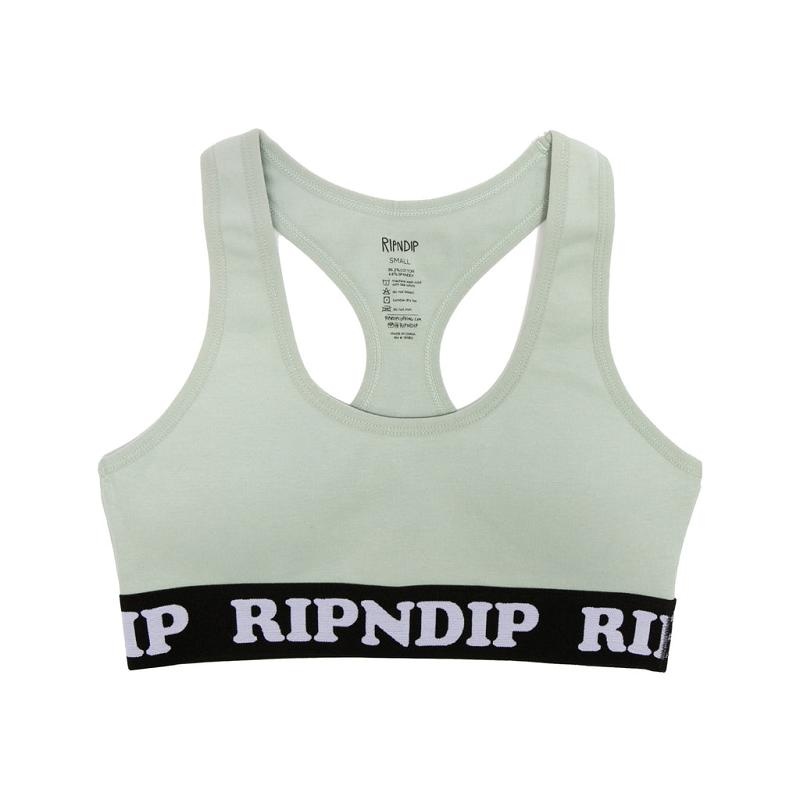 Ripndip Peeking Nermal Sports Bra Green | CA OR2112