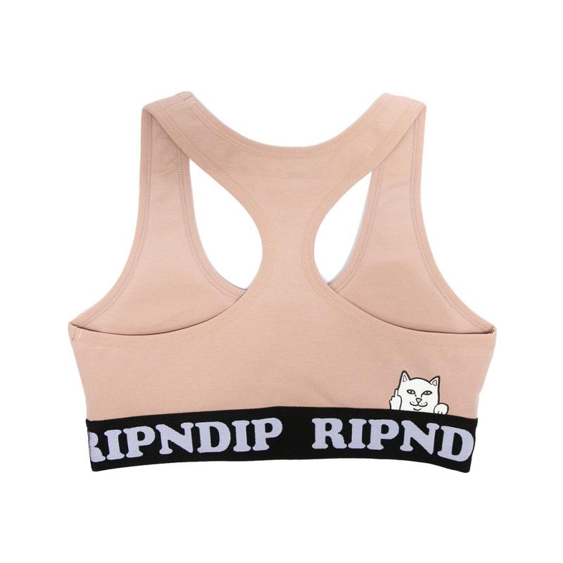 Ripndip Peeking Nermal Sports Bra Pink | CA PQ2113