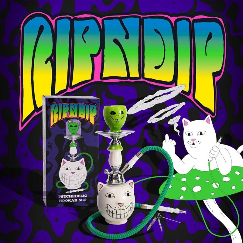 Ripndip Psychedelic Garden Hookah Set Accessories White | CA EX2778