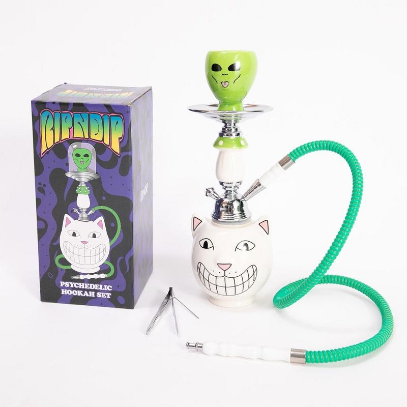 Ripndip Psychedelic Garden Hookah Set Accessories White | CA EX2778