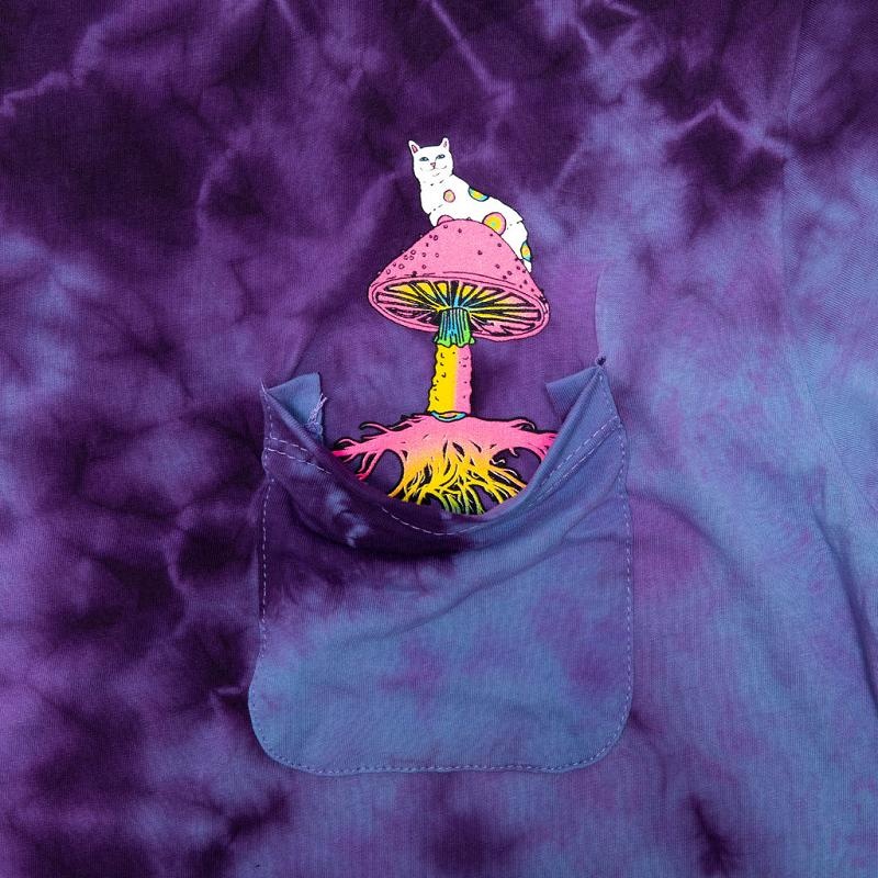 Ripndip Psychedelic Nermal Pocket Shirts Blue / Purple | CA JJ2335