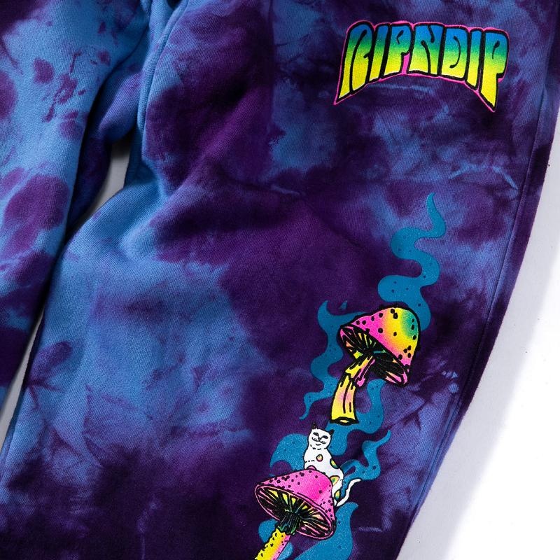 Ripndip Psychedelic Sweat Pants Purple Wash | CA JJ2413