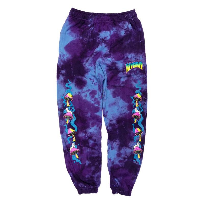 Ripndip Psychedelic Sweat Pants Purple Wash | CA JJ2413