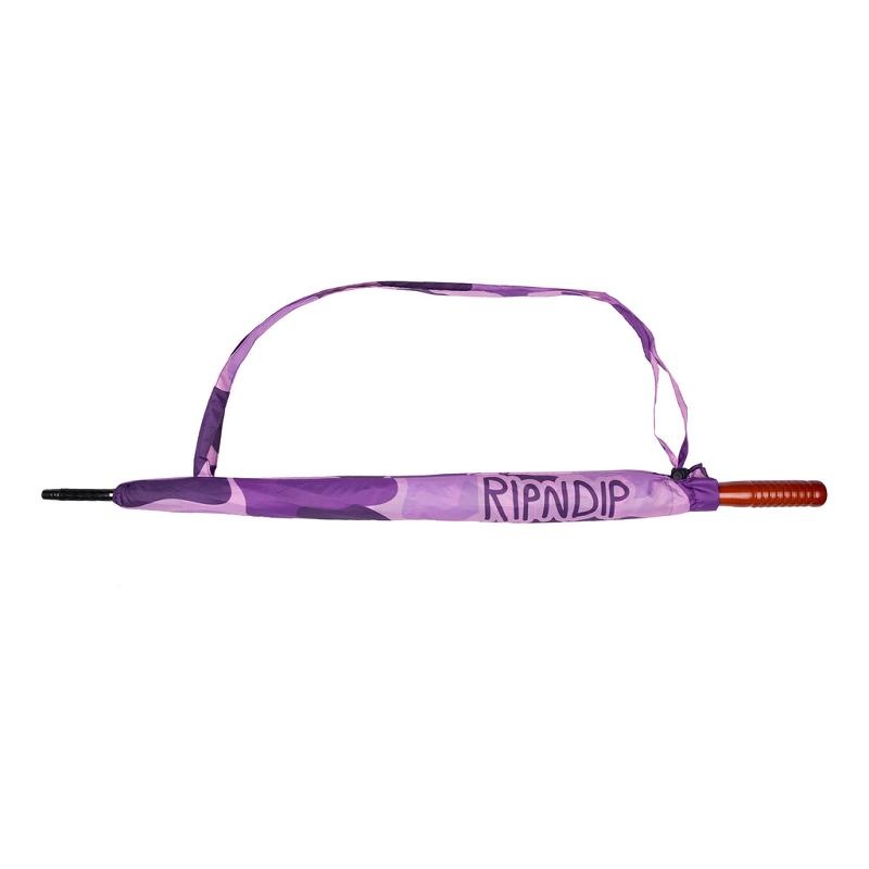 Ripndip Purple Camo Umbrella Umbrellas Purple | CA RW2635