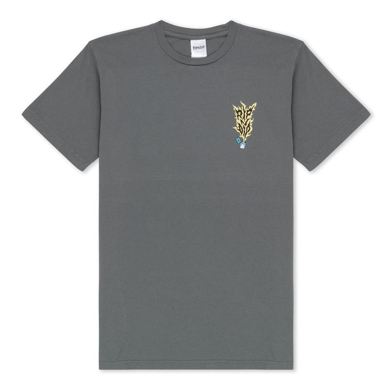 Ripndip RIPNLIT Shirts Grey | CA AP2218