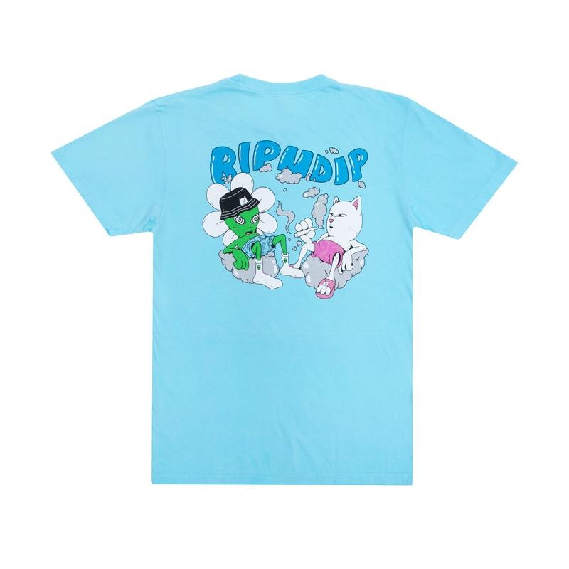 Ripndip Relaxed Shirts Light Blue | CA GL2274