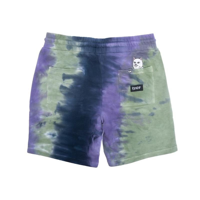 Ripndip Ripndip Rubber Logo Sweat Shorts Olive | CA JJ2172