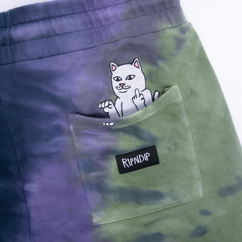 Ripndip Ripndip Rubber Logo Sweat Shorts Olive | CA JJ2172