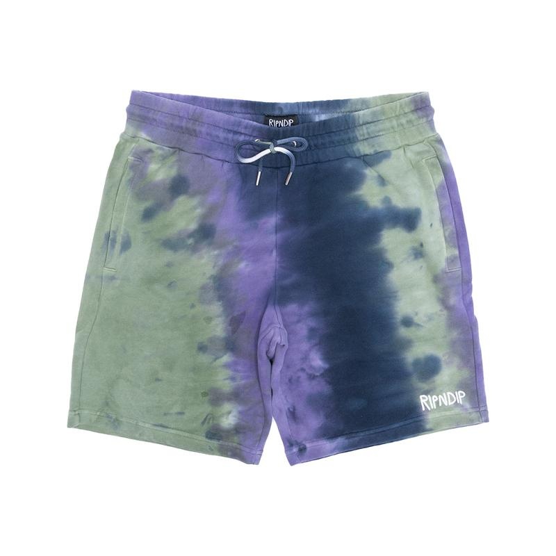 Ripndip Ripndip Rubber Logo Sweat Shorts Olive | CA JJ2172