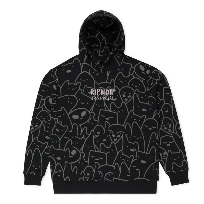 Ripndip Ripndip X Ur Special Hoodie Black | CA BC2536